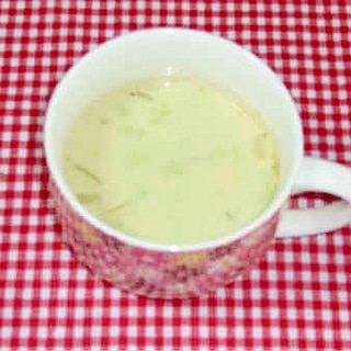 白菜のカレー豆乳スープ♪
